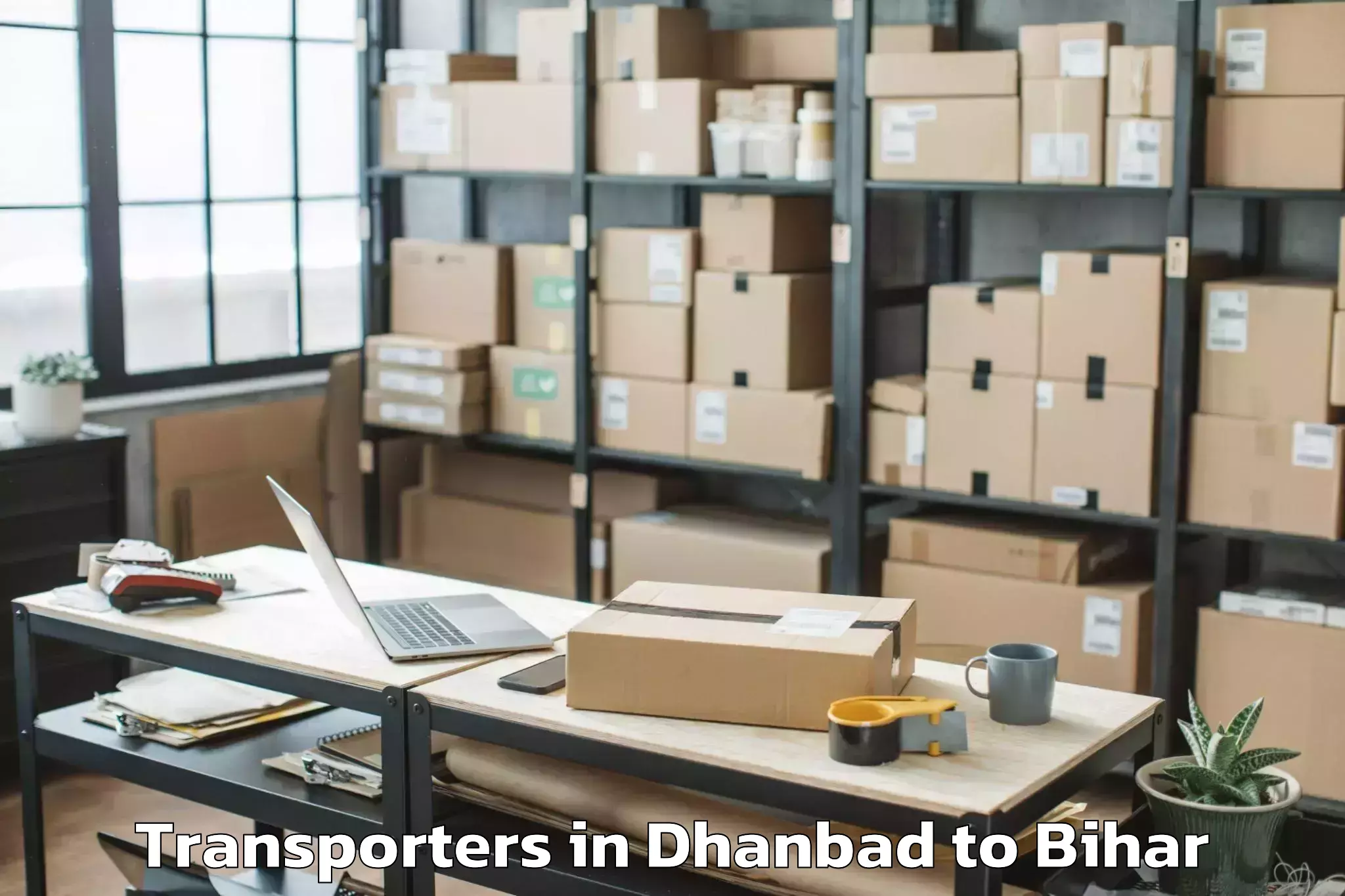 Top Dhanbad to Sheosagar Transporters Available